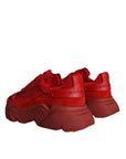 Dolce & Gabbana Red Leather Daymaster Low Top Sneakers Shoes