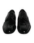 Dolce & Gabbana Black Calfskin Leather Derby Men Dress Shoes