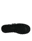 Dolce & Gabbana Black White Quilted Logo Sandals Slides Shoes