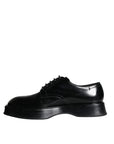 Dolce & Gabbana Black Calf Leather Derby Formal Dress Shoes