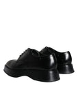 Dolce & Gabbana Black Calf Leather Derby Formal Dress Shoes