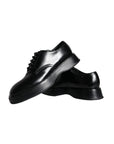 Dolce & Gabbana Black Calf Leather Derby Formal Dress Shoes