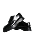 Dolce & Gabbana Black Calf Leather Derby Formal Dress Shoes