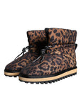 Dolce & Gabbana Brown Leopard Ankle Boots Padded Shoes