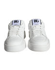 Dolce & Gabbana White Miami Leather Low Top Sneakers Shoes