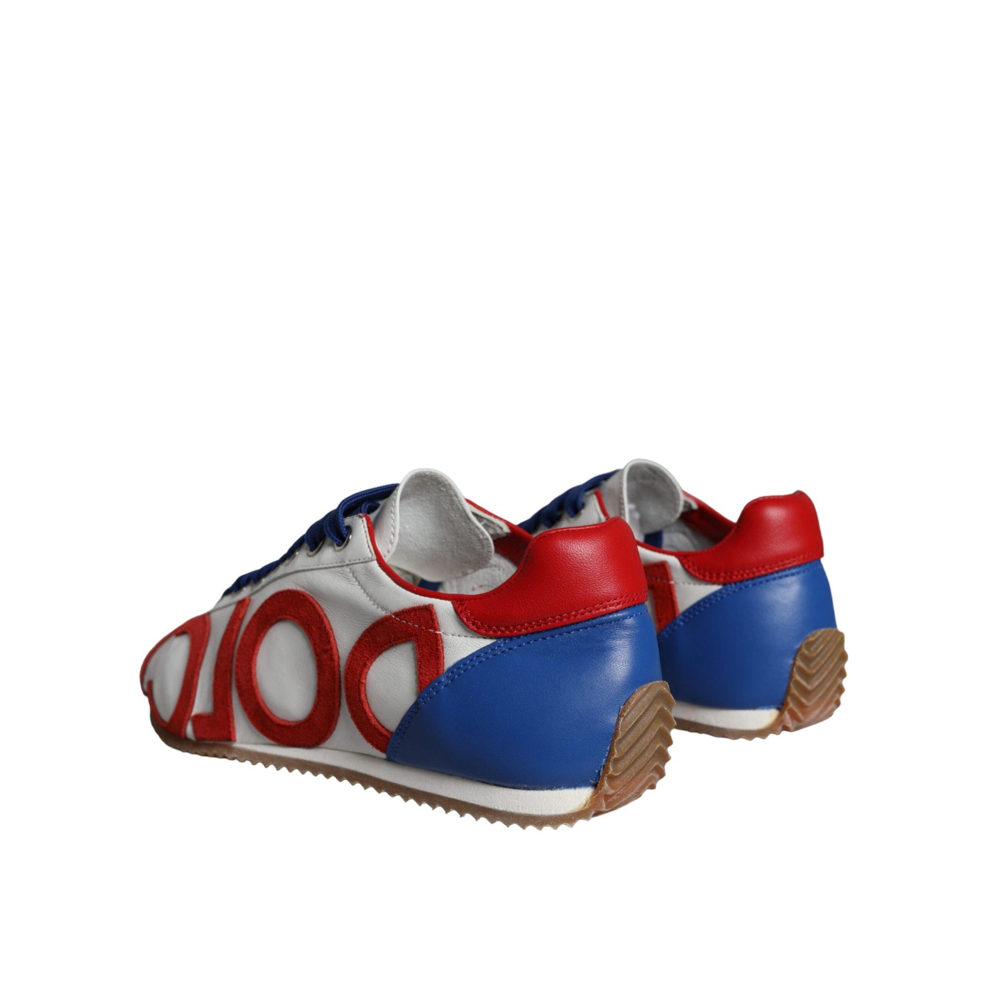 Dolce & Gabbana Multicolor Leather Logo Casual Sneakers Shoes