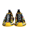 Dolce & Gabbana Yellow Sorrento Crystals Sneakers Womens Shoes