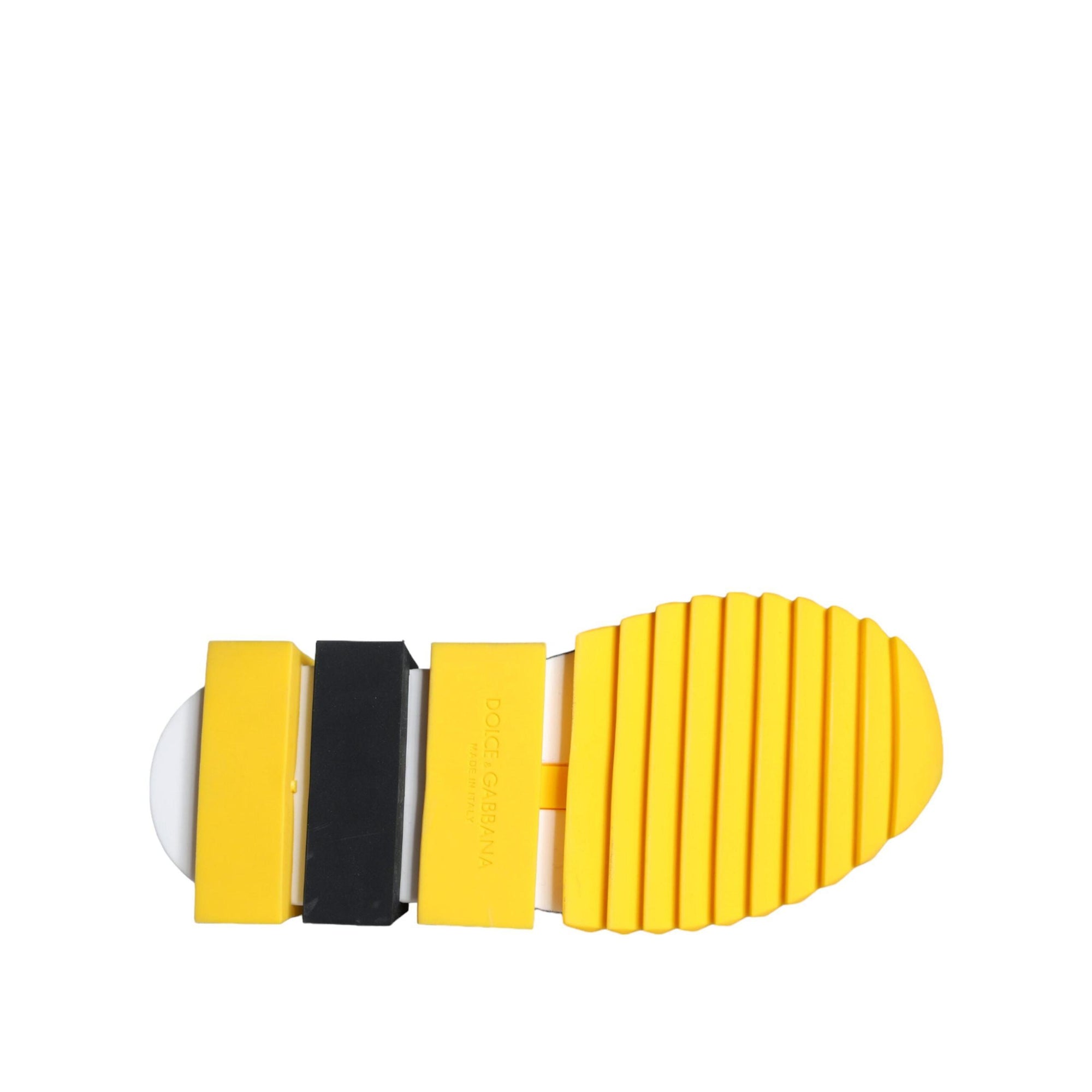 Dolce & Gabbana Yellow Sorrento Crystals Sneakers Womens Shoes