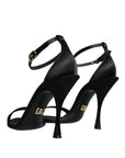 Dolce & Gabbana Black KEIRA Heels Ankle Strap Sandals Shoes