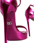 Dolce & Gabbana Fuchsia KEIRA Heels Ankle Strap Sandals Shoes