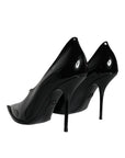 Dolce & Gabbana Black Patent Leather High Heels Pumps Shoes