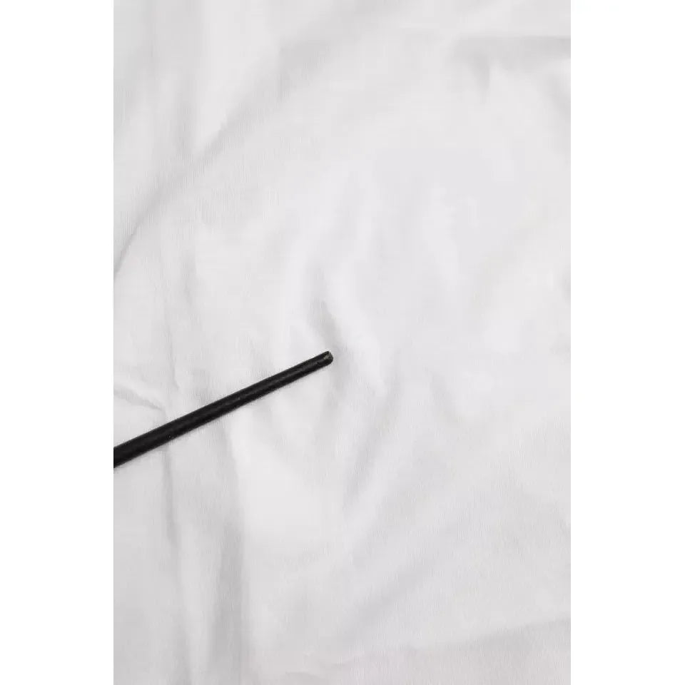 Balenciaga White Cotton Crew Neck Short Sleeves T-shirt