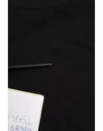 Balenciaga Black Cotton Logo Print Crew Neck Short Sleeves T-shirt