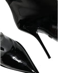 Dolce & Gabbana Black Patent Leather Mid Calf Boots Shoes