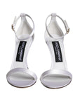 Dolce & Gabbana White KEIRA Heels Ankle Strap Sandals Shoes