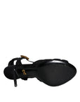 Dolce & Gabbana Black KEIRA Heels Ankle Strap Sandals Shoes