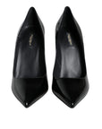 Dolce & Gabbana Black Patent Leather Bellucci Pumps Heels Shoes