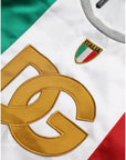 Dolce & Gabbana White Green Sleeveless Top Italian Flag Basket T-shirt