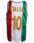 Dolce & Gabbana White Green Sleeveless Top Italian Flag Basket T-shirt