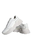 Dolce & Gabbana White DAYMASTER Calf Leather Sneakers Shoes