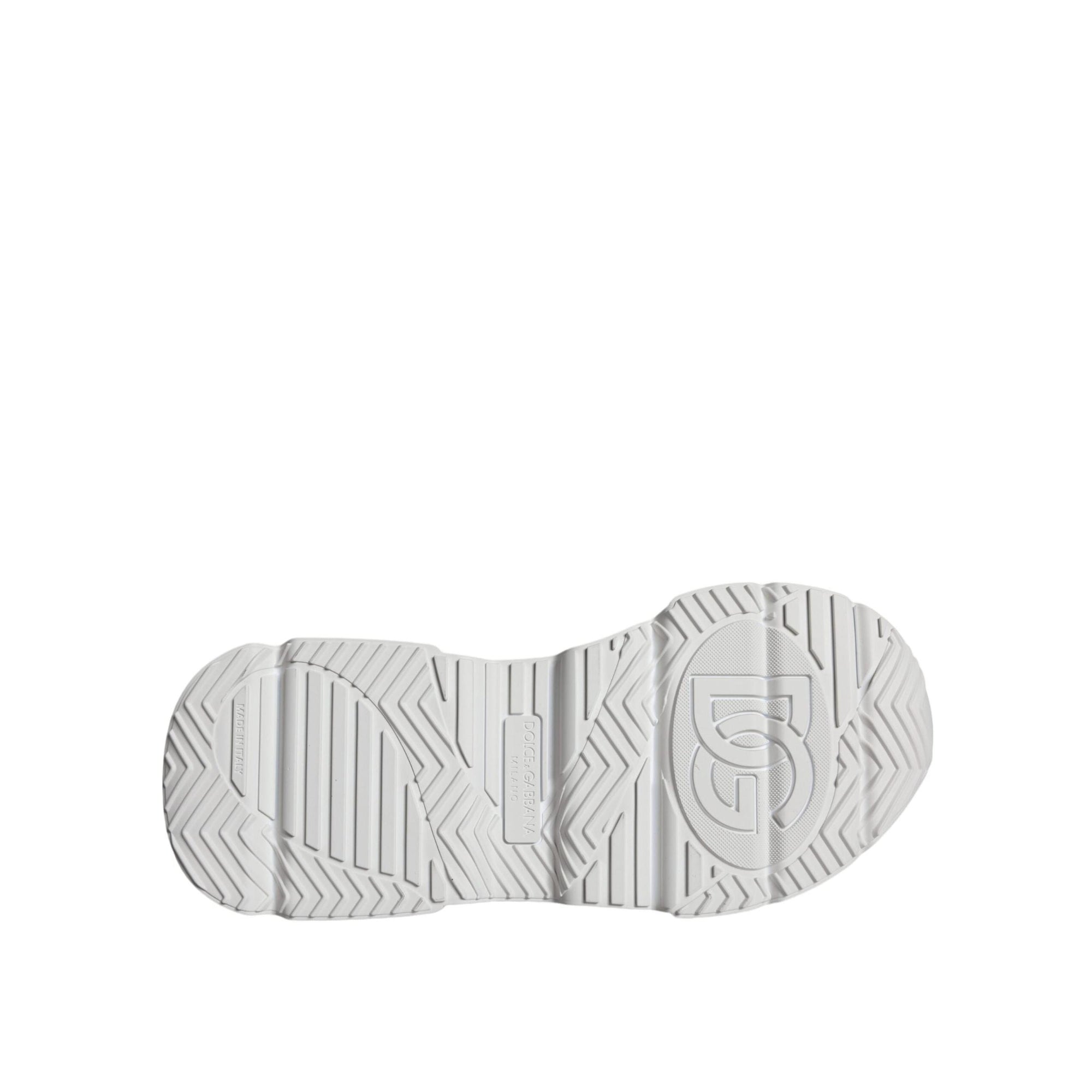 Dolce & Gabbana White DAYMASTER Calf Leather Sneakers Shoes