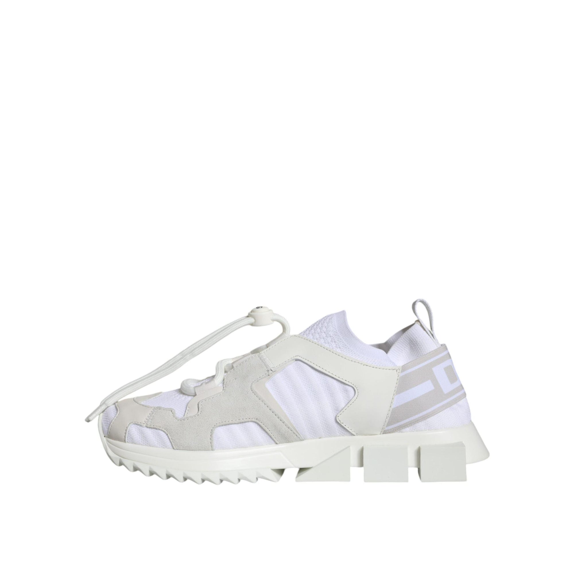 Dolce & Gabbana White Mesh Sorrento Trekking Sneakers Shoes