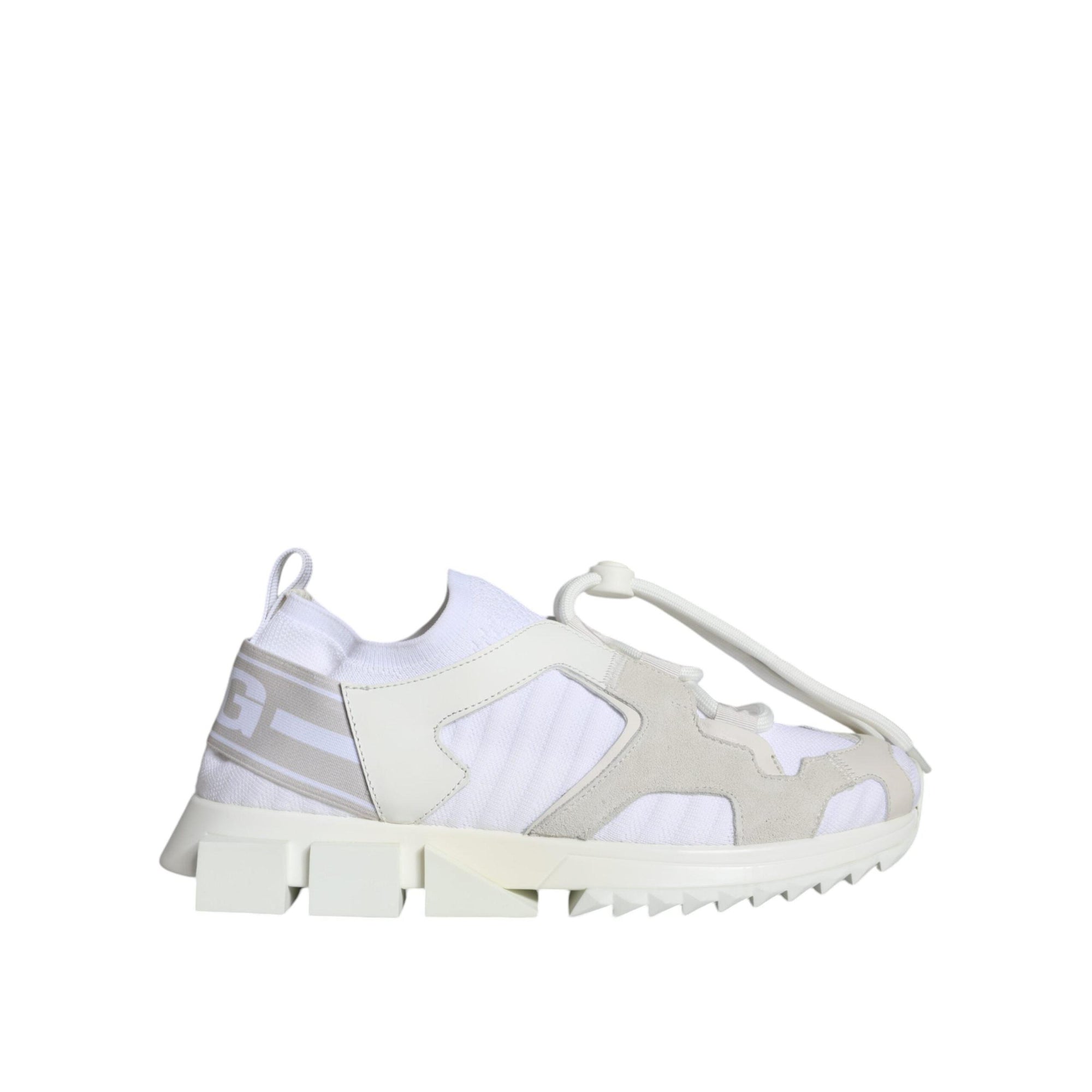 Dolce & Gabbana White Mesh Sorrento Trekking Sneakers Shoes