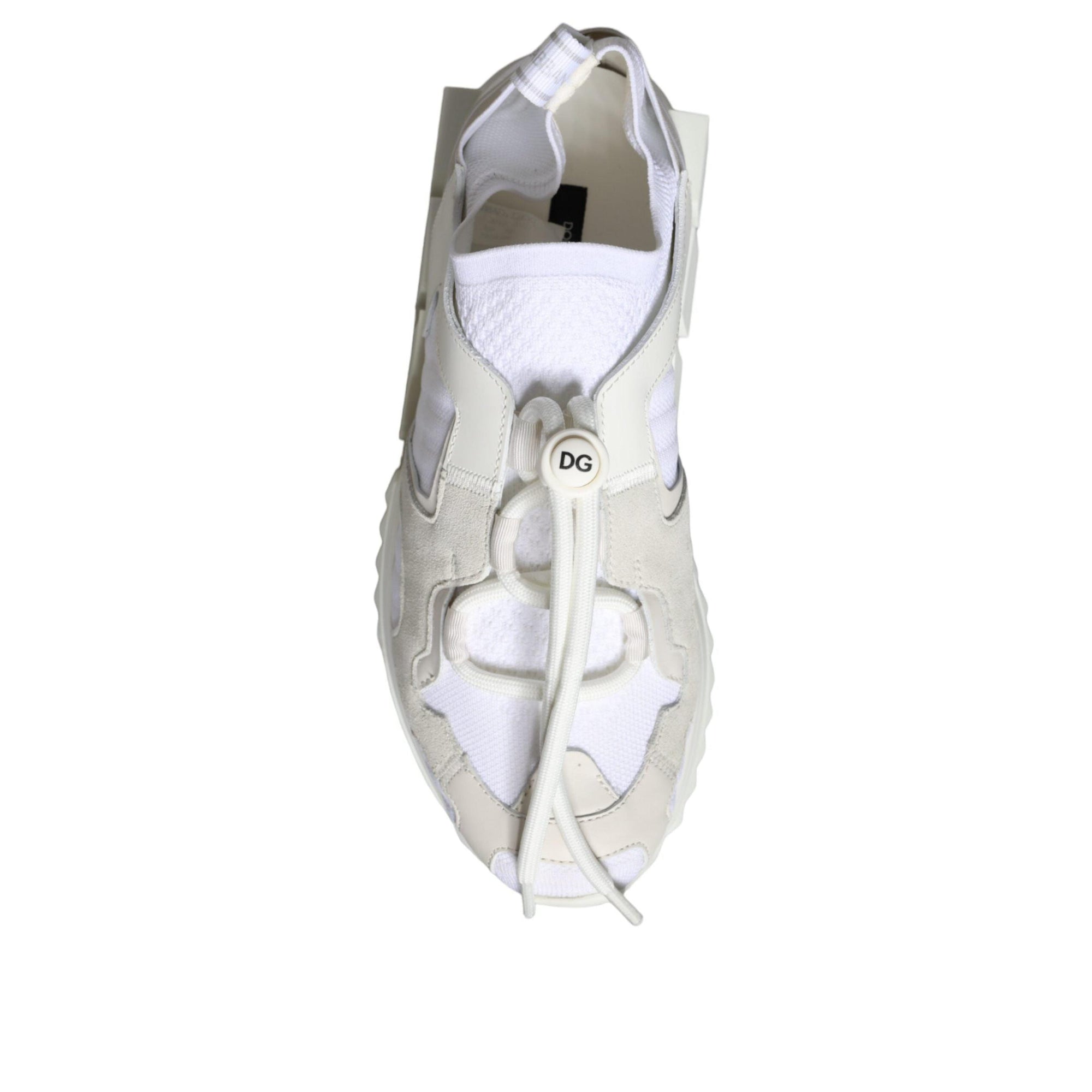 Dolce & Gabbana White Mesh Sorrento Trekking Sneakers Shoes