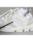 Dolce & Gabbana White Mesh Sorrento Trekking Sneakers Shoes