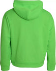 Dolce & Gabbana Green Logo Hooded Pullover Sweatshirt Sweater