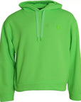 Dolce & Gabbana Green Logo Hooded Pullover Sweatshirt Sweater