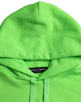 Dolce & Gabbana Green Logo Hooded Pullover Sweatshirt Sweater