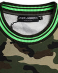 Dolce & Gabbana Multicolor Camouflage Sweatshirt Sweater