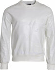Dolce & Gabbana White Cotton Crew Neck Sweatshirt Sweater