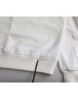 Dolce & Gabbana White Cotton Crew Neck Sweatshirt Sweater