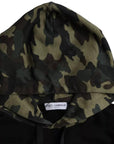 Dolce & Gabbana Black Camouflage Hooded Sweatshirt Sweater