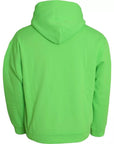Dolce & Gabbana Green Logo Hooded Pullover Sweatshirt Sweater