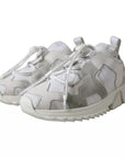 Dolce & Gabbana White Mesh Sorrento Trekking Sneakers Shoes