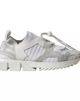 Dolce & Gabbana White Mesh Sorrento Trekking Sneakers Shoes