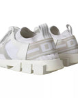 Dolce & Gabbana White Mesh Sorrento Trekking Sneakers Shoes