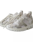 Dolce & Gabbana White Mesh Sorrento Trekking Sneakers Shoes