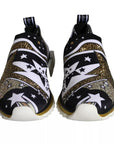 Dolce & Gabbana Multicolor Comet Star Print Sorrento Sneakers Shoes
