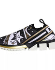 Dolce & Gabbana Multicolor Comet Star Print Sorrento Sneakers Shoes