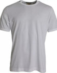 Dolce & Gabbana White Cotton Round Neck Short Sleeves T-shirt