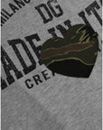 Dolce & Gabbana Gray Graphic Print Cotton Round Neck T-shirt