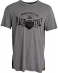 Dolce & Gabbana Gray Graphic Print Cotton Round Neck T-shirt