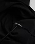 Dolce & Gabbana Black Logo Embossed Cotton Crew Neck T-shirt
