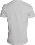 Dolce & Gabbana White Bandana Print Cotton Short Sleeves Men T-shirt