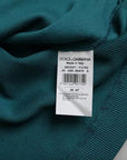 Dolce & Gabbana Blue Green Cotton Round Neck Short Sleeves T-shirt