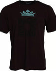 Dolce & Gabbana Bordeaux Crown Print Round Neck Cotton T-shirt
